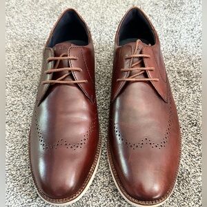 Josef Seibel Men's Tyler Dress Shoes Color: Cognac Size EU45 (US 11-11.5)